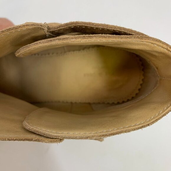 Rag & Bone Women's Harrow‎ Stacked Heel Ankle Bootie Boots Suede Taupe SZ 39/9 - Picture 10 of 14